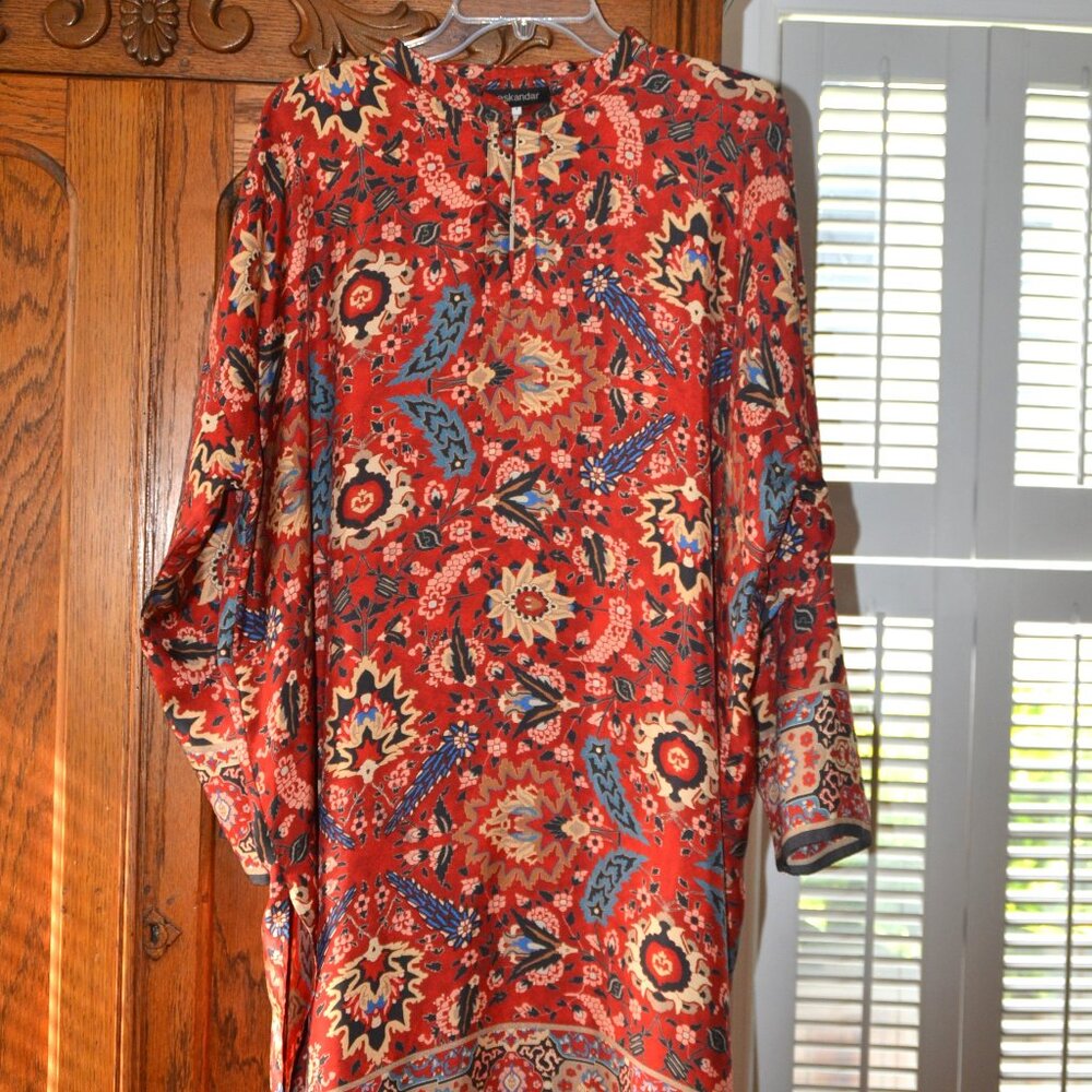 Eskandar Multicolor Patterned Tunic - image 1